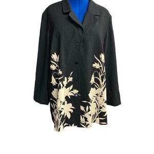 VIRGO Women’s Black & Ivory Shacket Size 22